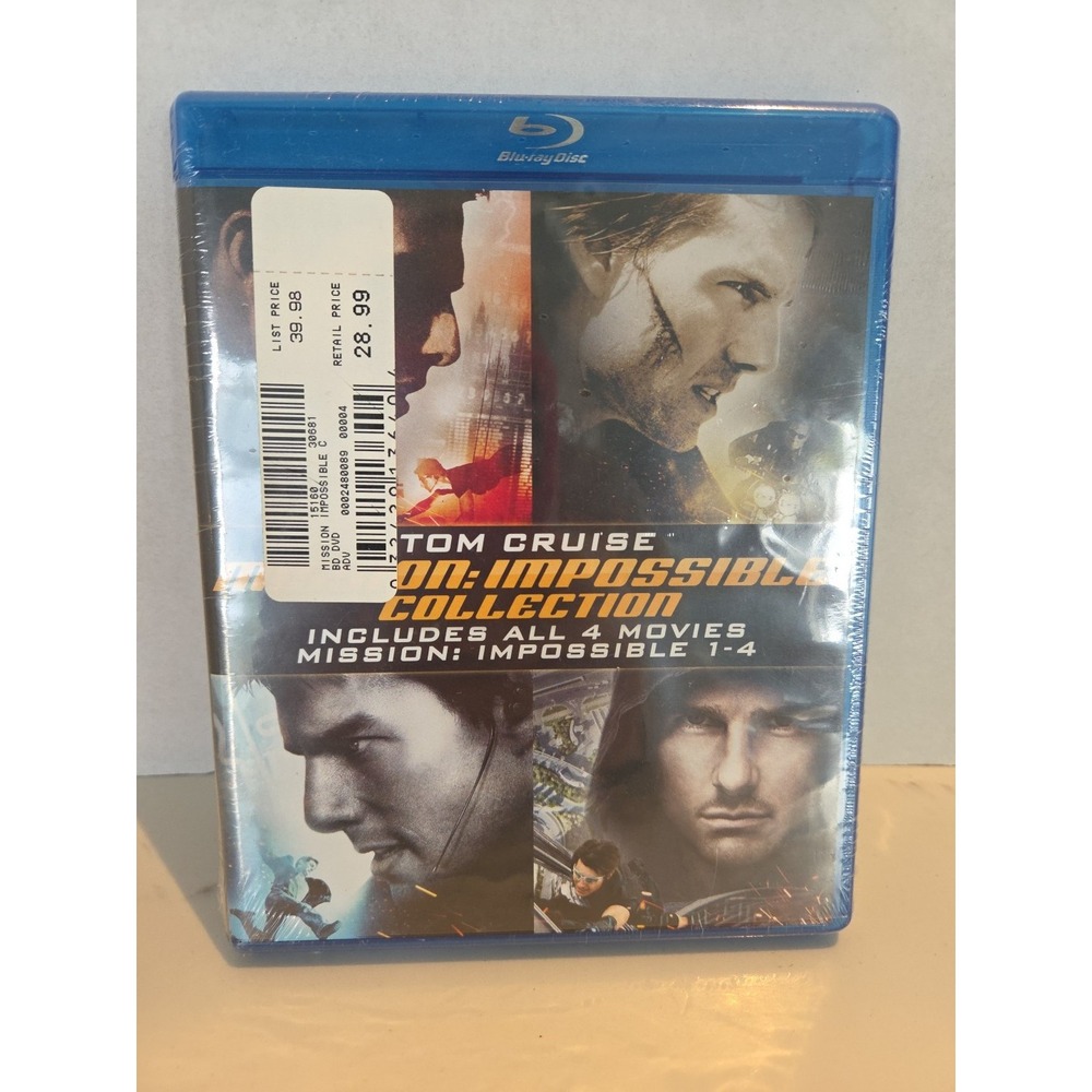 TOM CRUISE Mission Impossible Collection‎ (BLU-RAY, 4 Disc Set)